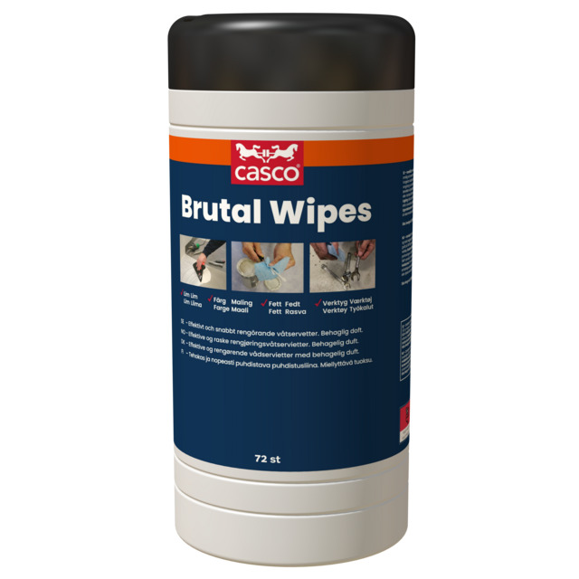 RENGÖRINGSDUK CASCO BRUTAL WIPES 494393 X72 | Beijerbygg Byggmaterial